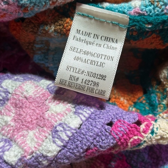 NWT 🌼 Vestique Boho Festival Hippie Crochet Patchwork Mini Dress 🌼 - Picture 8 of 9